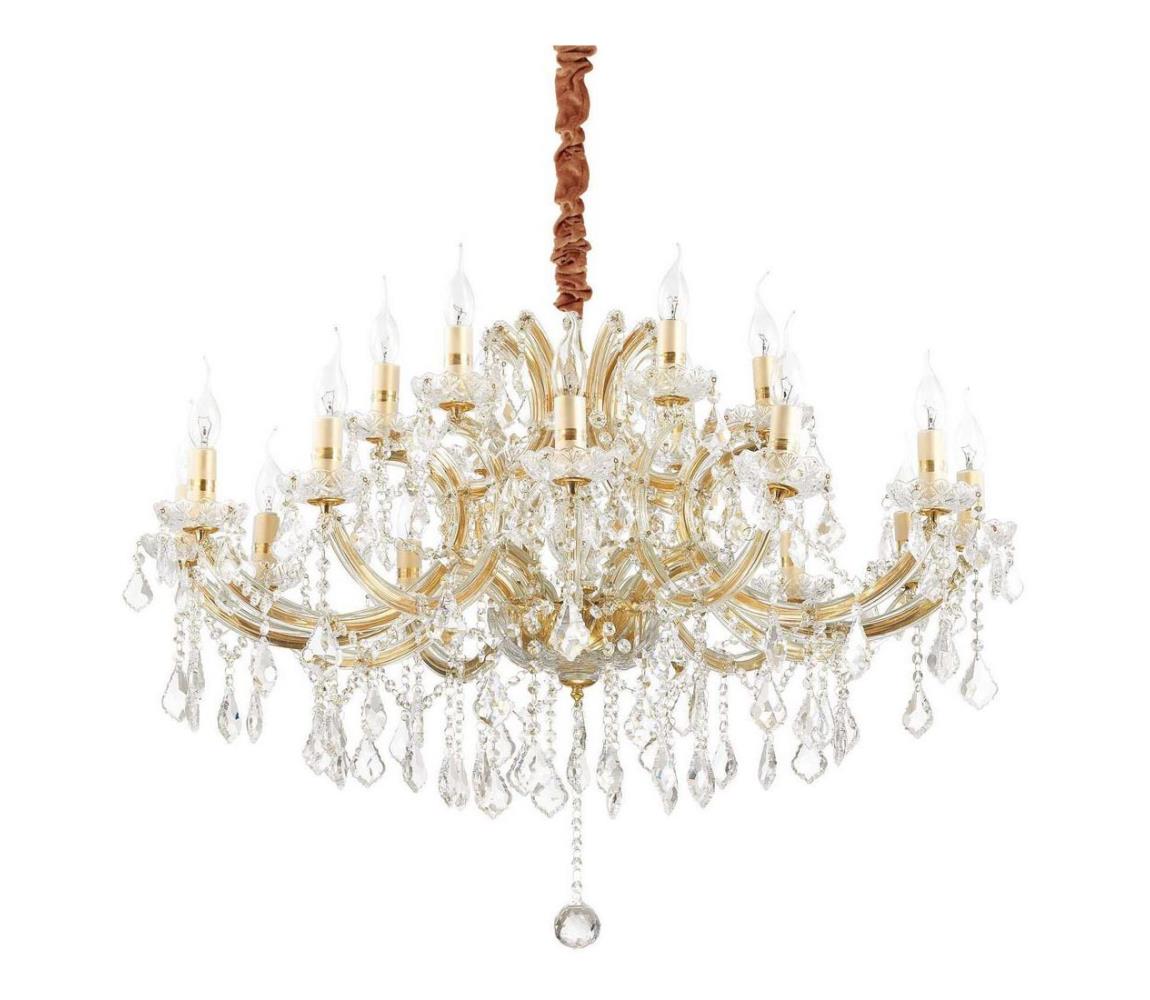 Ideal Lux Ideal Lux - Křišťálový lustr na lanku NAPOLEON 18xE14/40W/230V ID167411