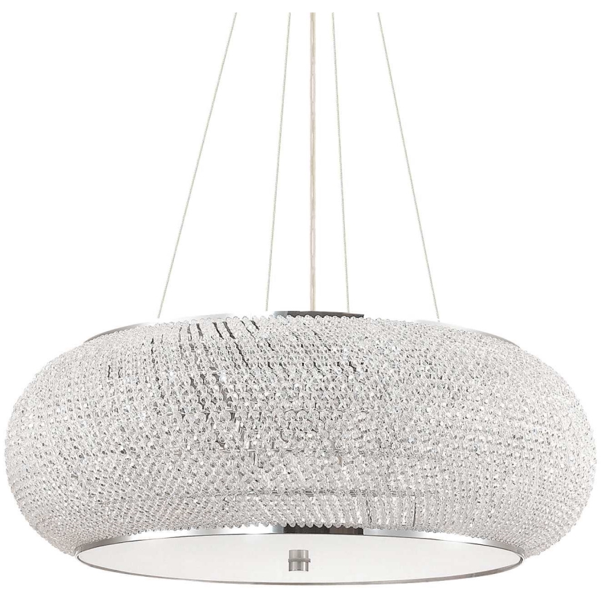 Ideal Lux - Křišťálový lustr na lanku PASHA 14xE14/40W/230V pr. 65 cm lesklý chrom