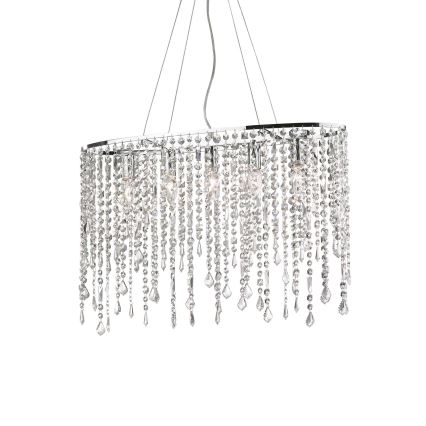 Ideal Lux - Křišťálový lustr na lanku RAIN 5xE14/40W/230V čirá