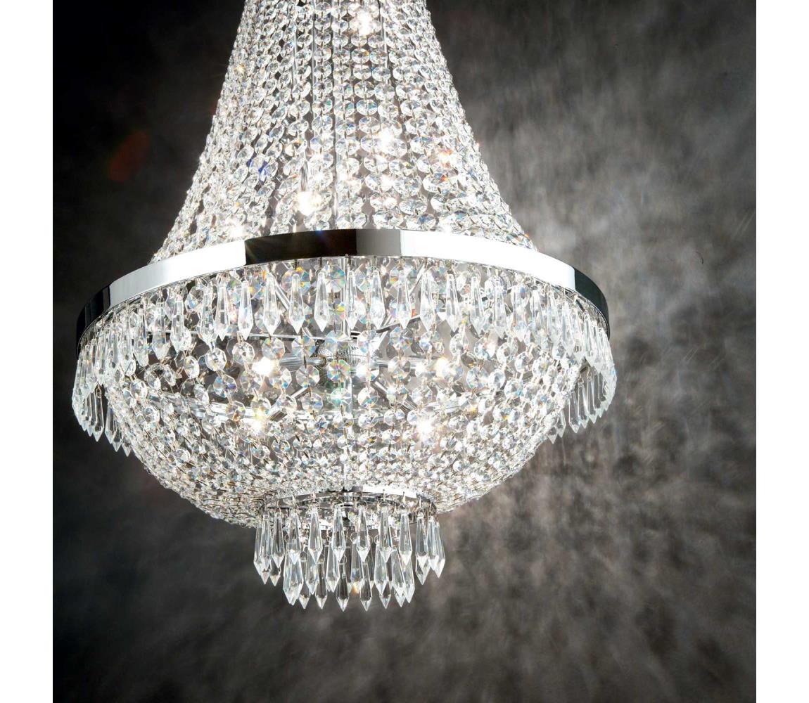 Ideal Lux Ideal Lux - Křišťálový lustr na řetězu CAESAR 9xG9/40W/230V ID041827
