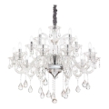 Ideal Lux - Křišťálový lustr na řetězu COLOSSAL 15xE14/40W/230V pr. 95 cm čirá/lesklý chrom