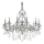 Ideal Lux - Křišťálový lustr na řetězu GIOCONDA 12xE14/40W/230V pr. 90 cm stříbrná
