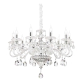 Ideal Lux - Křišťálový lustr na řetězu NEGRESCO 10xE14/28W/230V pr. 85 cm čirá