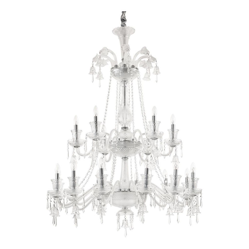 Ideal Lux - Křišťálový lustr na řetězu REDENTORE 18xE14/40W/230V pr. 102 cm čirá