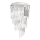 Ideal Lux - Křišťálový přisazený lustr CARLTON 8xE14/40W/230V pr. 40 cm lesklý chrom