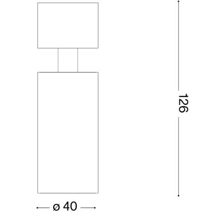 Ideal Lux - LED Bodové svítidlo DYNAMITE 1xGU10/7W/230V CRI 90 bílá