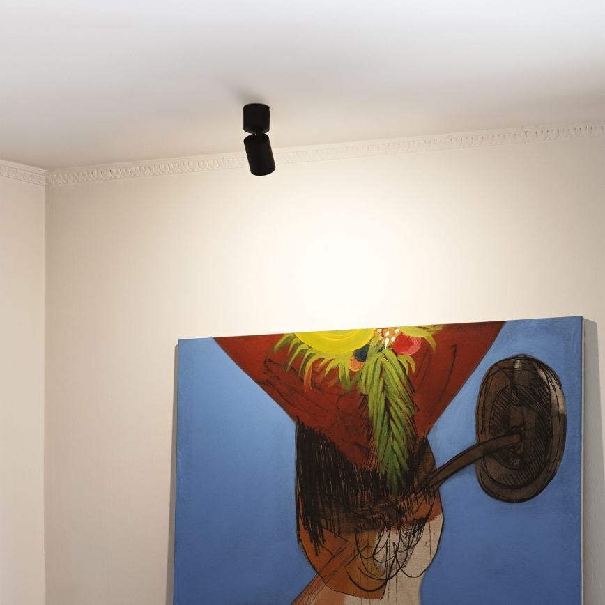 Ideal Lux - LED Bodové svítidlo TOBY 1xGU10/7W/230V CRI 90 černá
