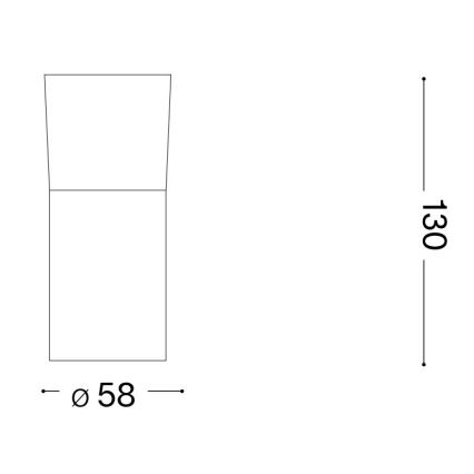 Ideal Lux - LED Bodové svítidlo TOBY 1xGU10/7W/230V CRI 90 černá