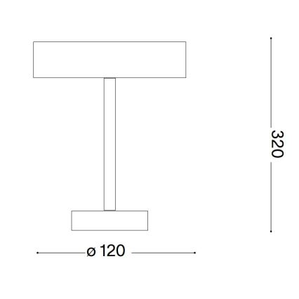 Ideal Lux - LED Dotyková venkovní lampa TOFFEE LED/2W/230V 2200 mAh CRI 90 IP54 černá