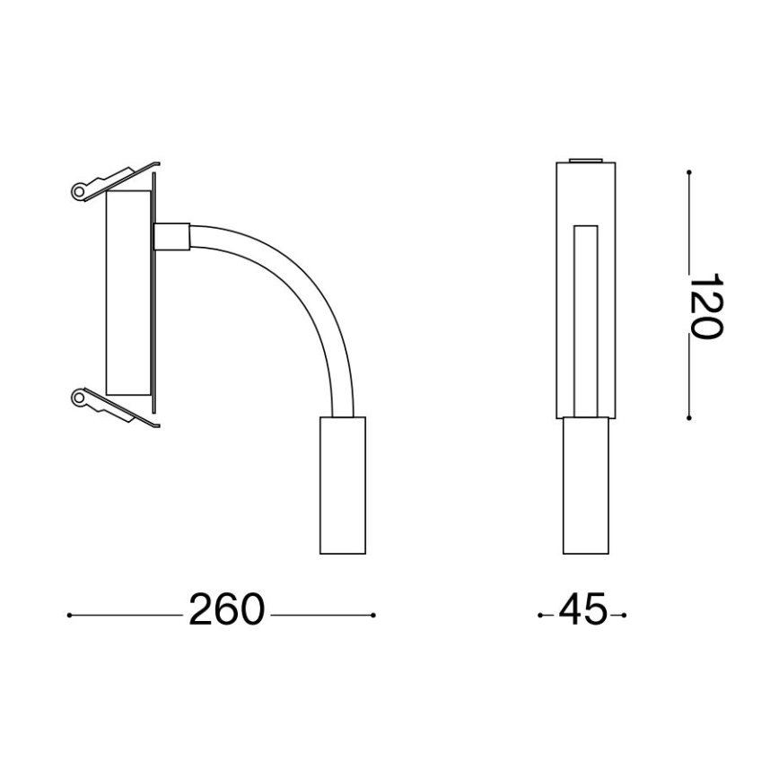 Ideal Lux - LED Flexibilní lampička IO LED/3W/230V CRI 90 bílá