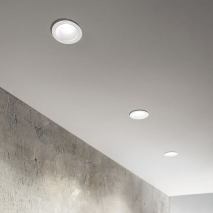 Ideal Lux - LED Koupelnové podhledové svítidlo GAME TRIM LED/11W/230V 3000K CRI 90 pr. 8,5 cm IP65 bílá
