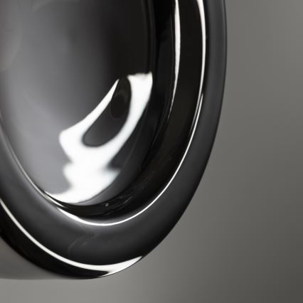 Ideal Lux - LED Koupelnové stropní svítidlo LOLLY 1xGX53/9W/230V pr. 10,5 cm černá/kouřová černá