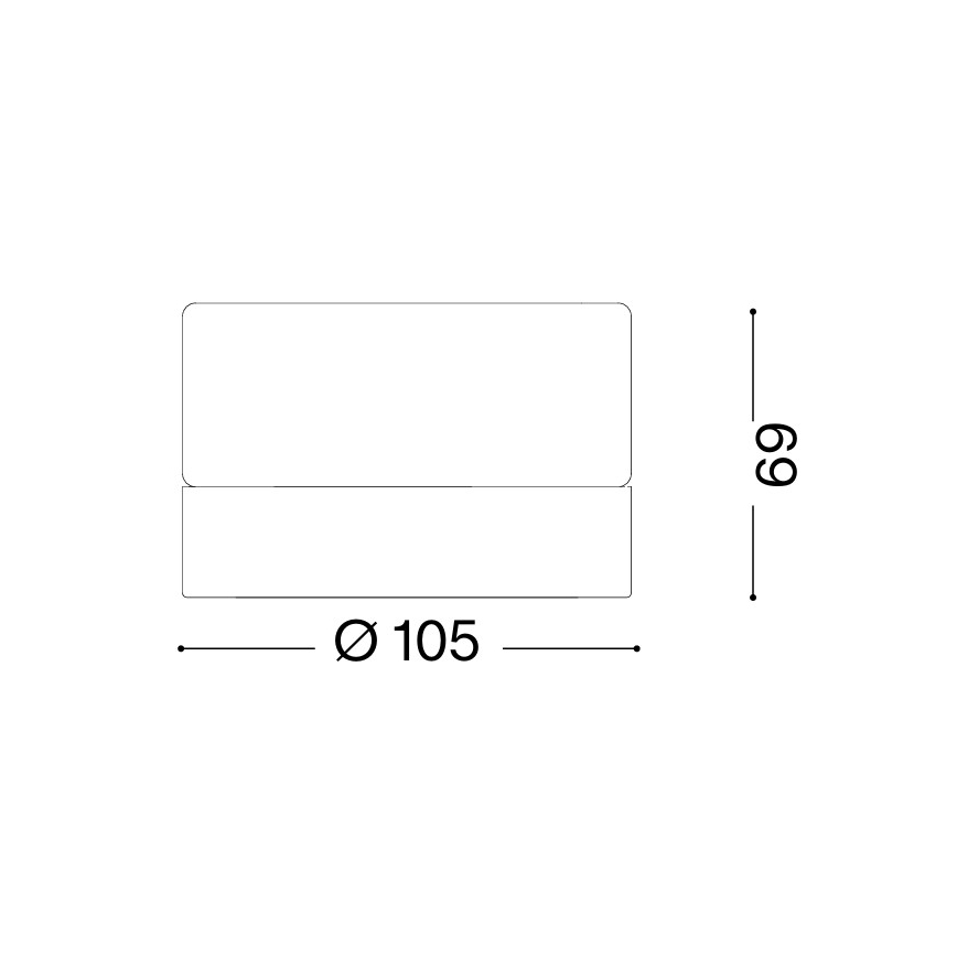 Ideal Lux - LED Koupelnové stropní svítidlo LOLLY 1xGX53/9W/230V pr. 10,5 cm černá/kouřová černá