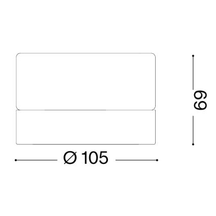 Ideal Lux - LED Koupelnové stropní svítidlo LOLLY 1xGX53/9W/230V pr. 10,5 cm zlatá/kouřová béžová