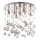 Ideal Lux - LED Křišťálové stropní svítidlo MOONLIGHT 8xG9/3W/230V pr. 40 cm lesklý chrom