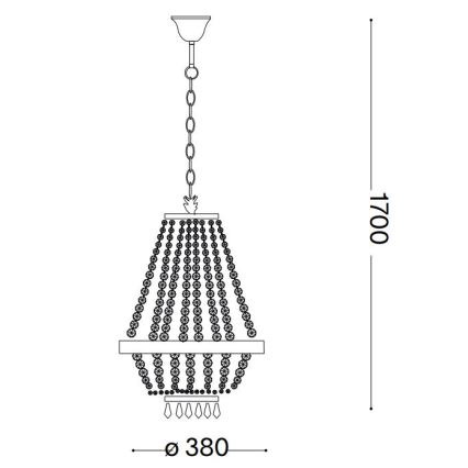 Ideal Lux - LED Křišťálový lustr na řetězu CAESAR 6xG9/3W/230V pr. 38 cm lesklý chrom