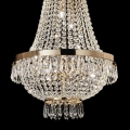 Ideal Lux - LED Křišťálový lustr na řetězu CAESAR 9xG9/3W/230V pr. 45 cm zlatá