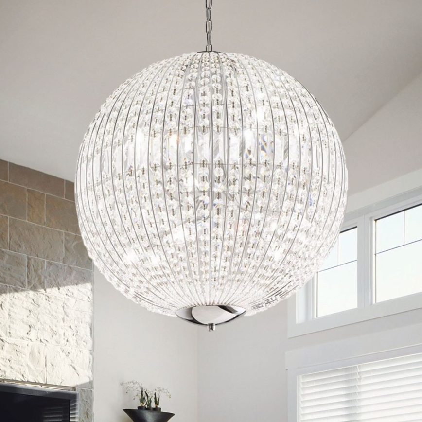 Ideal Lux - LED Křišťálový lustr na řetězu LUXOR 12xG9/3W/230V pr. 60 cm čirá