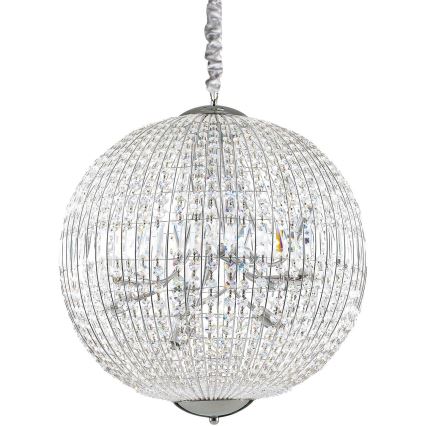 Ideal Lux - LED Křišťálový lustr na řetězu LUXOR 12xG9/3W/230V pr. 60 cm čirá
