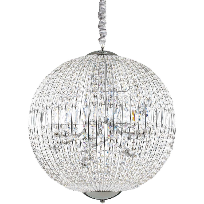 Ideal Lux - LED Křišťálový lustr na řetězu LUXOR 12xG9/3W/230V pr. 60 cm čirá