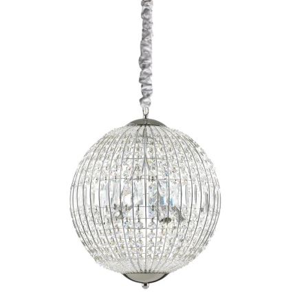 Ideal Lux - LED Křišťálový lustr na řetězu LUXOR 6xG9/3W/230V pr. 40 cm čirá