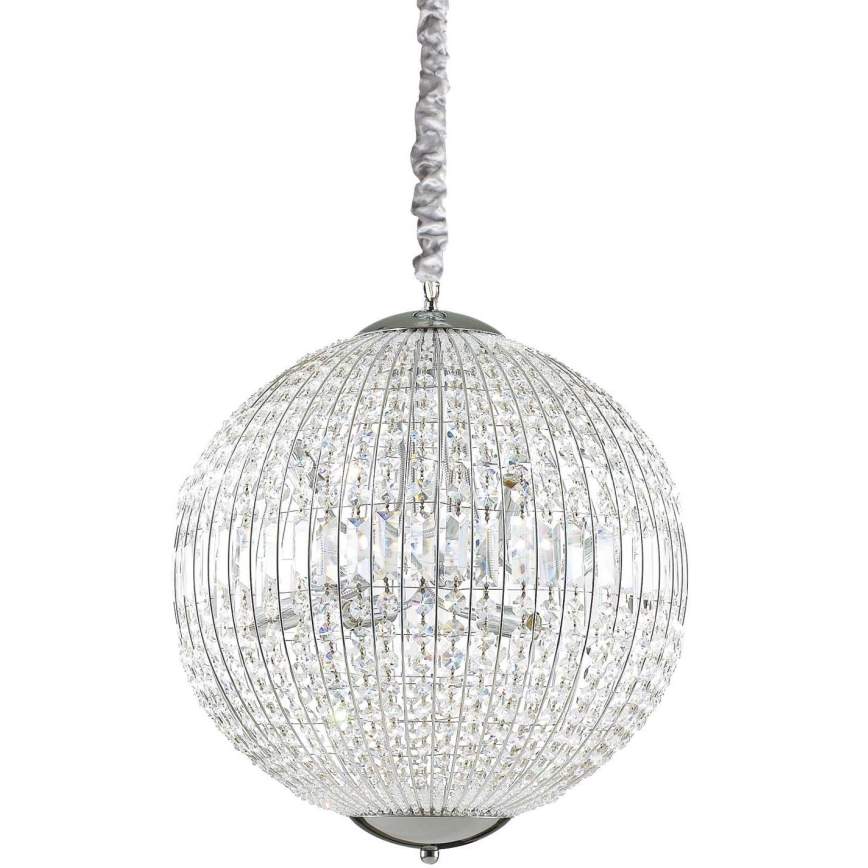 Ideal Lux - LED Křišťálový lustr na řetězu LUXOR 8xG9/3W/230V pr. 50 cm čirá