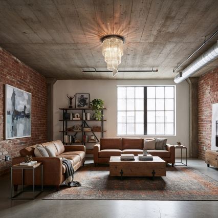 Ideal Lux - LED Křišťálový přisazený lustr CARLTON 8xE14/40W/230V pr. 40 cm lesklý chrom