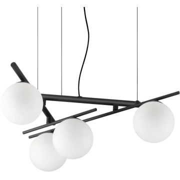 Ideal Lux - LED Lustr na lanku ATLAS 4xG9/3W/230V černá