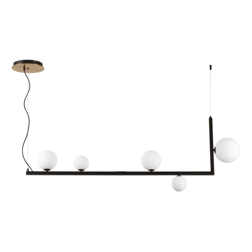 Ideal Lux - LED Lustr na lanku BIRDS 5xG9/3W/230V černá/zlatá