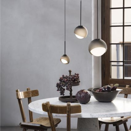 Ideal Lux - LED Lustr na lanku BLOOM 1xG9/3W/230V pr. 11,5 cm černá