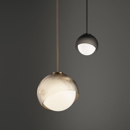 Ideal Lux - LED Lustr na lanku BLOOM 1xG9/3W/230V pr. 11,5 cm černá