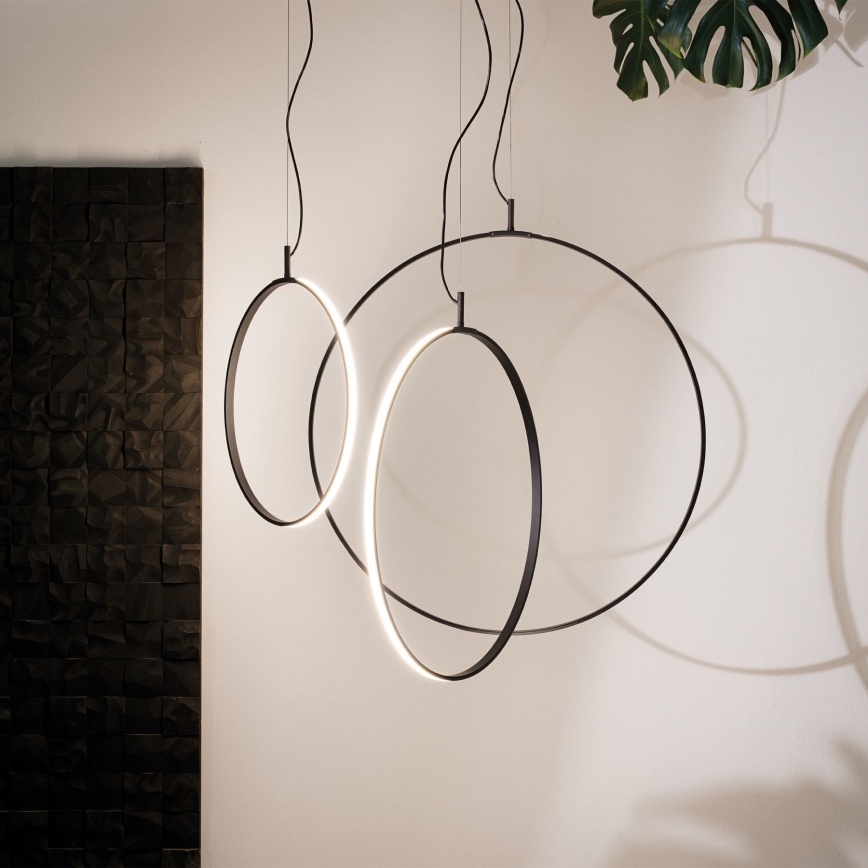 Ideal Lux - LED Lustr na lanku CIRCUS LED/29W/230V pr. 44 cm CRI 90 černá