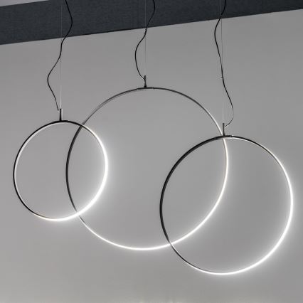 Ideal Lux - LED Lustr na lanku CIRCUS LED/29W/230V pr. 44 cm CRI 90 černá
