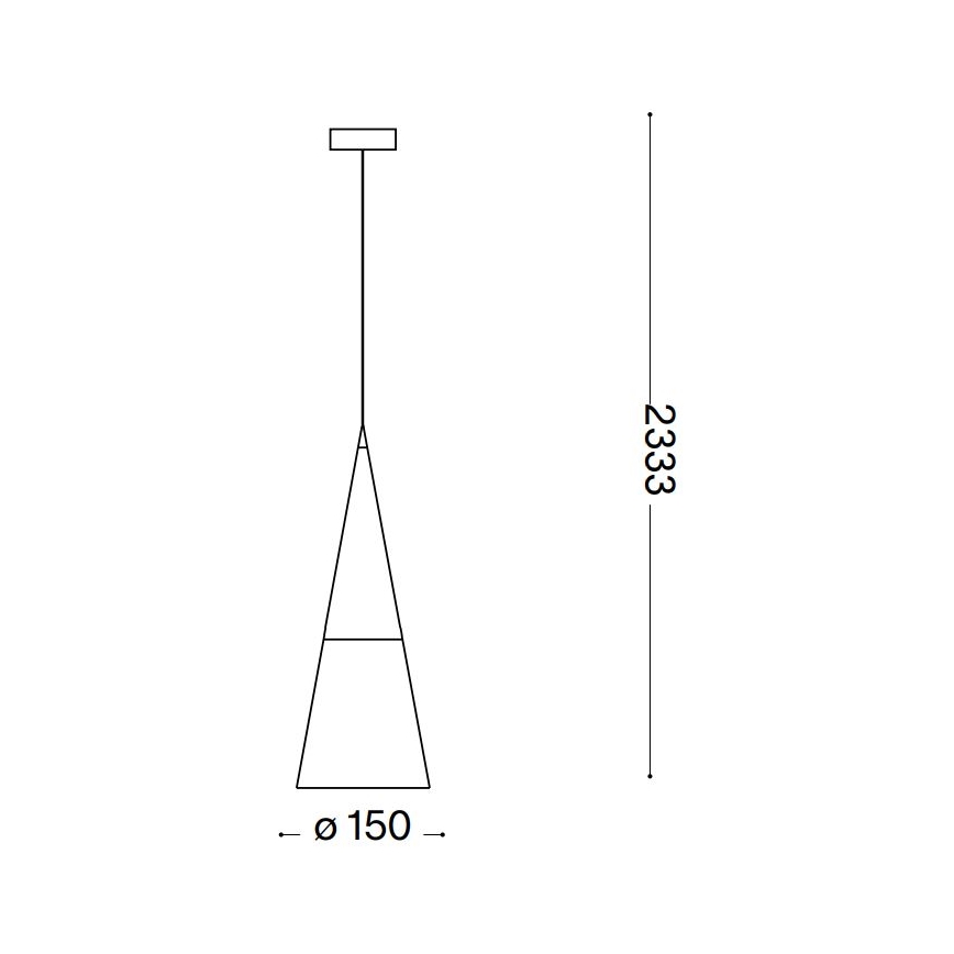 Ideal Lux - LED Lustr na lanku CONO 1xGU10/7W/230V pr. 15 cm CRI 90 lesklý chrom