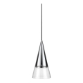 Ideal Lux - LED Lustr na lanku CONO 1xGU10/7W/230V pr. 15 cm CRI 90 lesklý chrom
