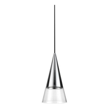 Ideal Lux - LED Lustr na lanku CONO 1xGU10/7W/230V pr. 15 cm CRI 90 lesklý chrom