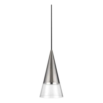 Ideal Lux - LED Lustr na lanku CONO 1xGU10/7W/230V pr. 15 cm CRI 90 matný chrom