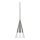 Ideal Lux - LED Lustr na lanku CONO 1xGU10/7W/230V pr. 15 cm CRI 90 matný chrom