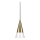 Ideal Lux - LED Lustr na lanku CONO 1xGU10/7W/230V pr. 15 cm CRI 90 mosaz
