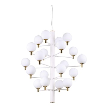 Ideal Lux - LED Lustr na lanku COPERNICO 20xG9/3W/230V pr. 86 cm bílá
