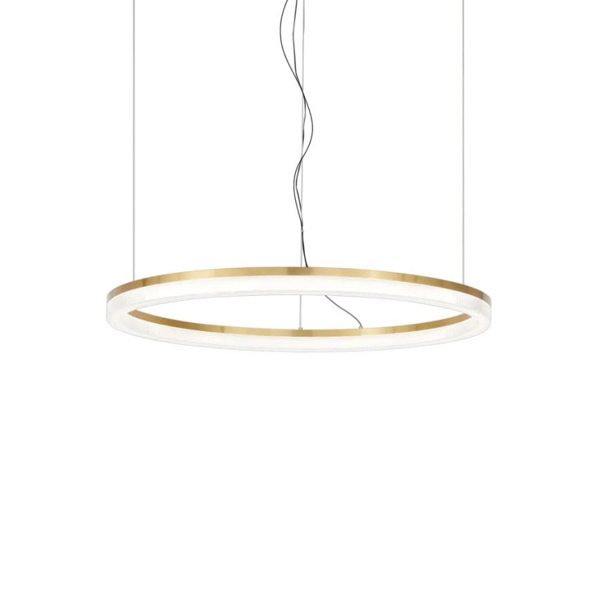 Ideal Lux - LED Lustr na lanku CROWN LED/30W/230V 3000K pr. 60 cm CRI 90 mosaz