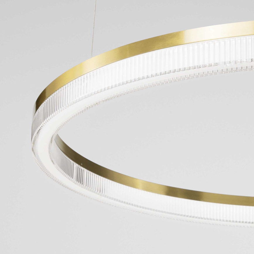Ideal Lux - LED Lustr na lanku CROWN LED/30W/230V 3000K pr. 60 cm CRI 90 mosaz