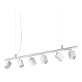 Ideal Lux - LED Lustr na lanku DYNAMITE 6xGU10/7W/230V CRI 90 bílá