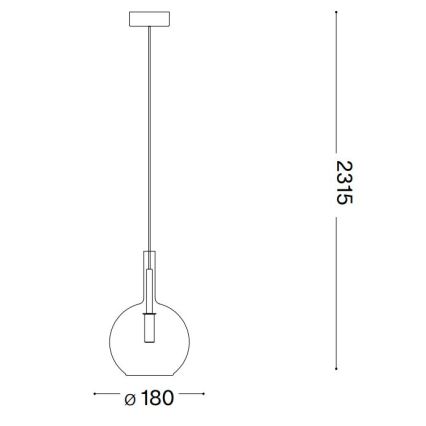 Ideal Lux - LED Lustr na lanku EMPIRE 1xG9/3W/230V