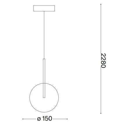 Ideal Lux - LED Lustr na lanku EQUINOXE 1xG4/2W/230V pr. 15 cm lesklý chrom/kouřová