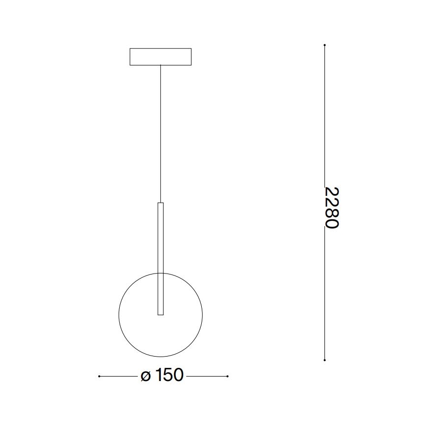 Ideal Lux - LED Lustr na lanku EQUINOXE 1xG4/2W/230V pr. 15 cm mosaz/kouřová