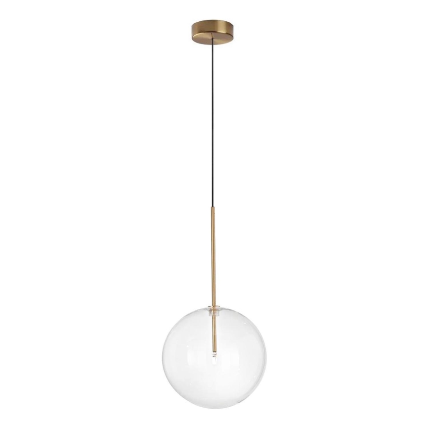 Ideal Lux - LED Lustr na lanku EQUINOXE 1xG4/2W/230V pr. 25 cm mosaz/čirá