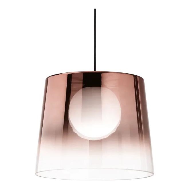 Ideal Lux - LED Lustr na lanku FADE 1xG9/3W/230V pr. 27,3 cm měď/kouřová