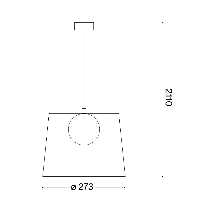 Ideal Lux - LED Lustr na lanku FADE 1xG9/3W/230V pr. 27,3 cm měď/kouřová