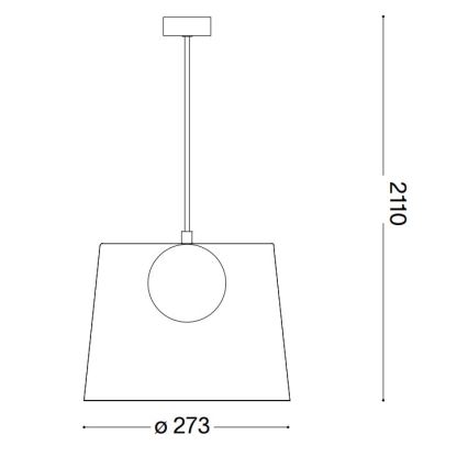 Ideal Lux - LED Lustr na lanku FADE 1xG9/3W/230V pr. 27,3 cm šedá/kouřová